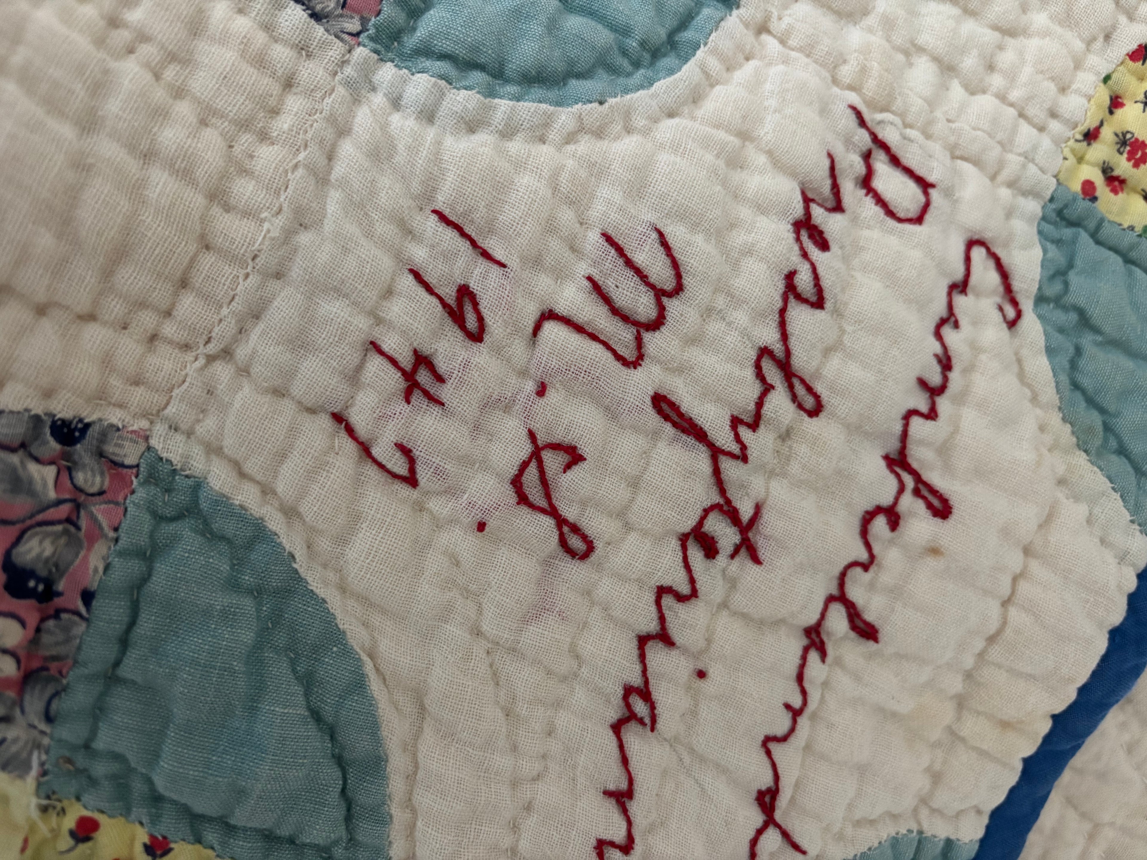 Antique friendship quilt