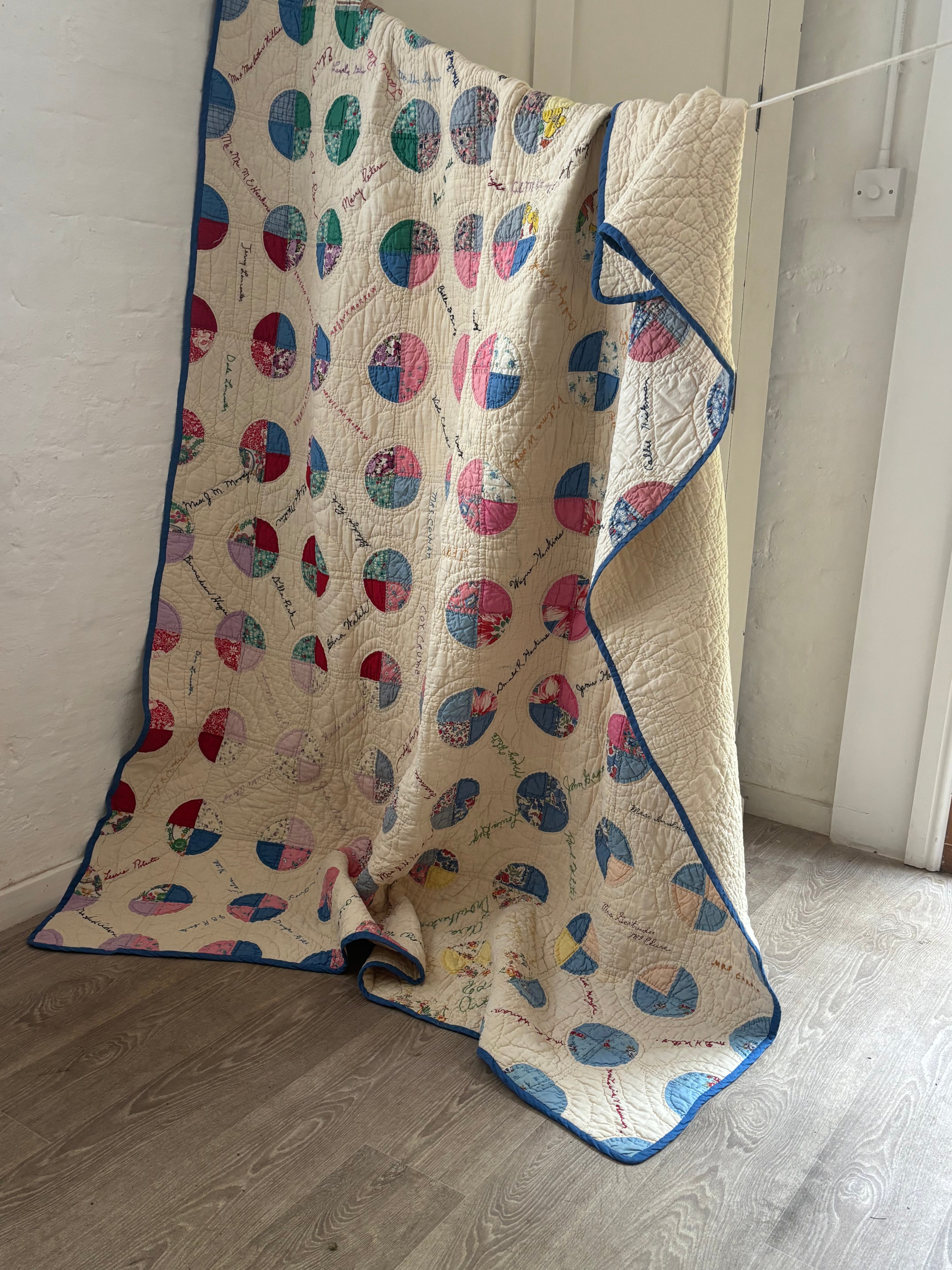 Antique friendship quilt