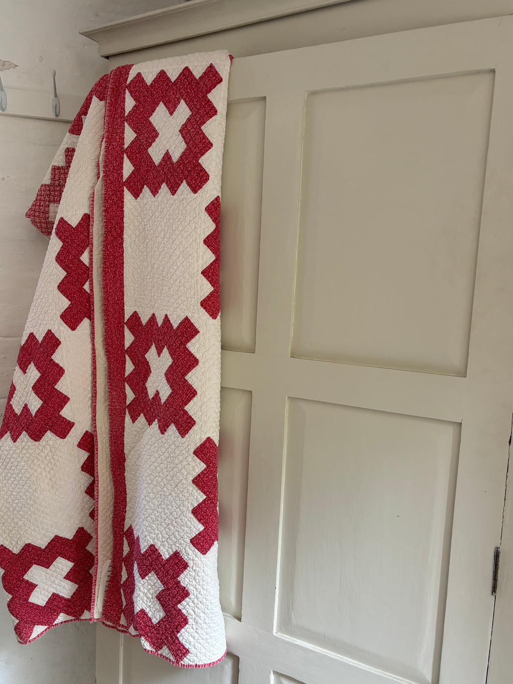 Large antique ‘chimney sweep’ quilt