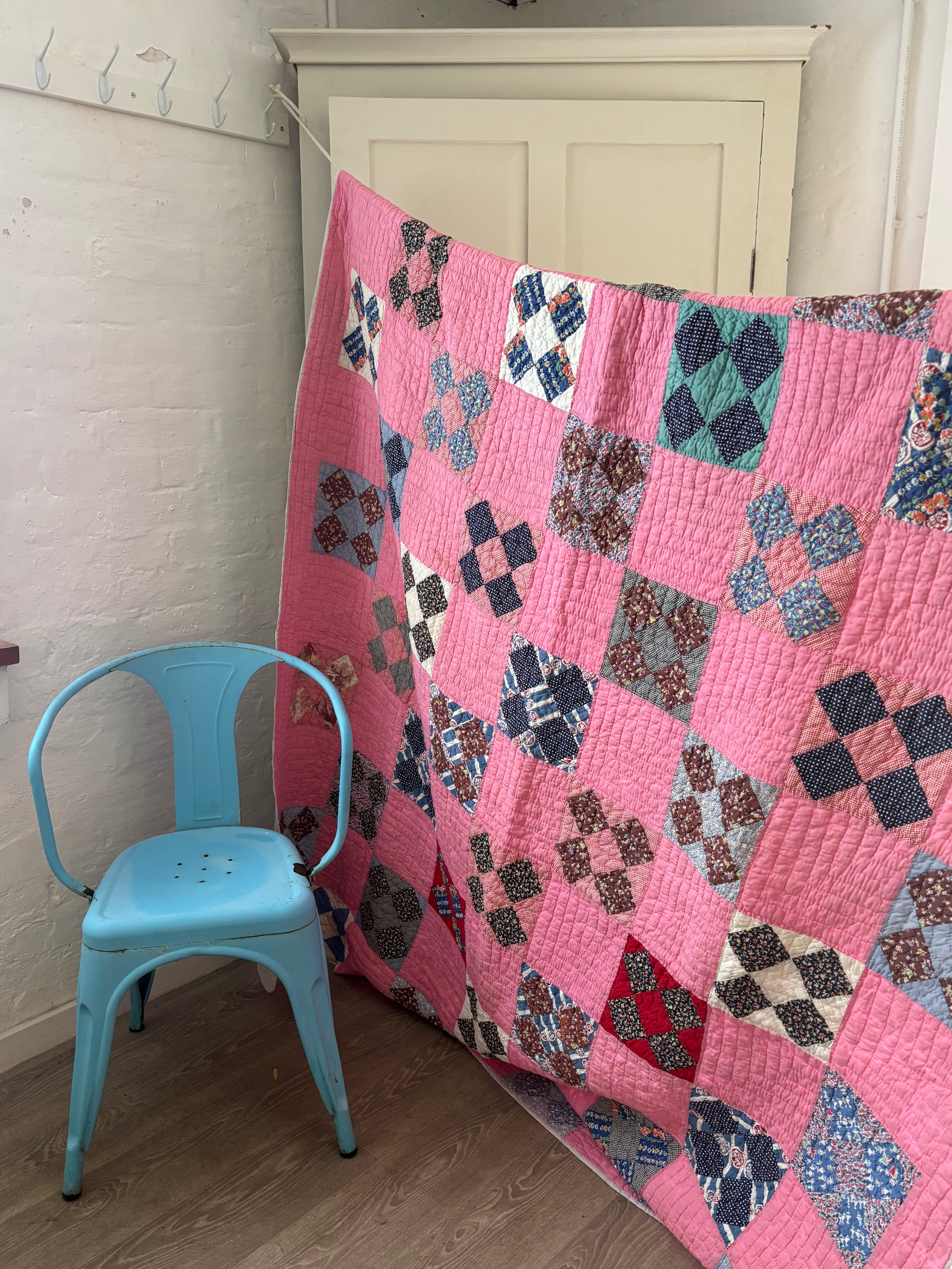Antique American farmhouse quilt